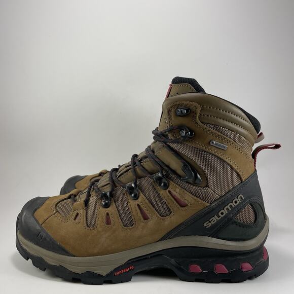 Salomon Quest 4D 3 GTX Hiking Boots Womens Size 8.5 Gore-Tex Waterproof Leather - Picture 3 of 11